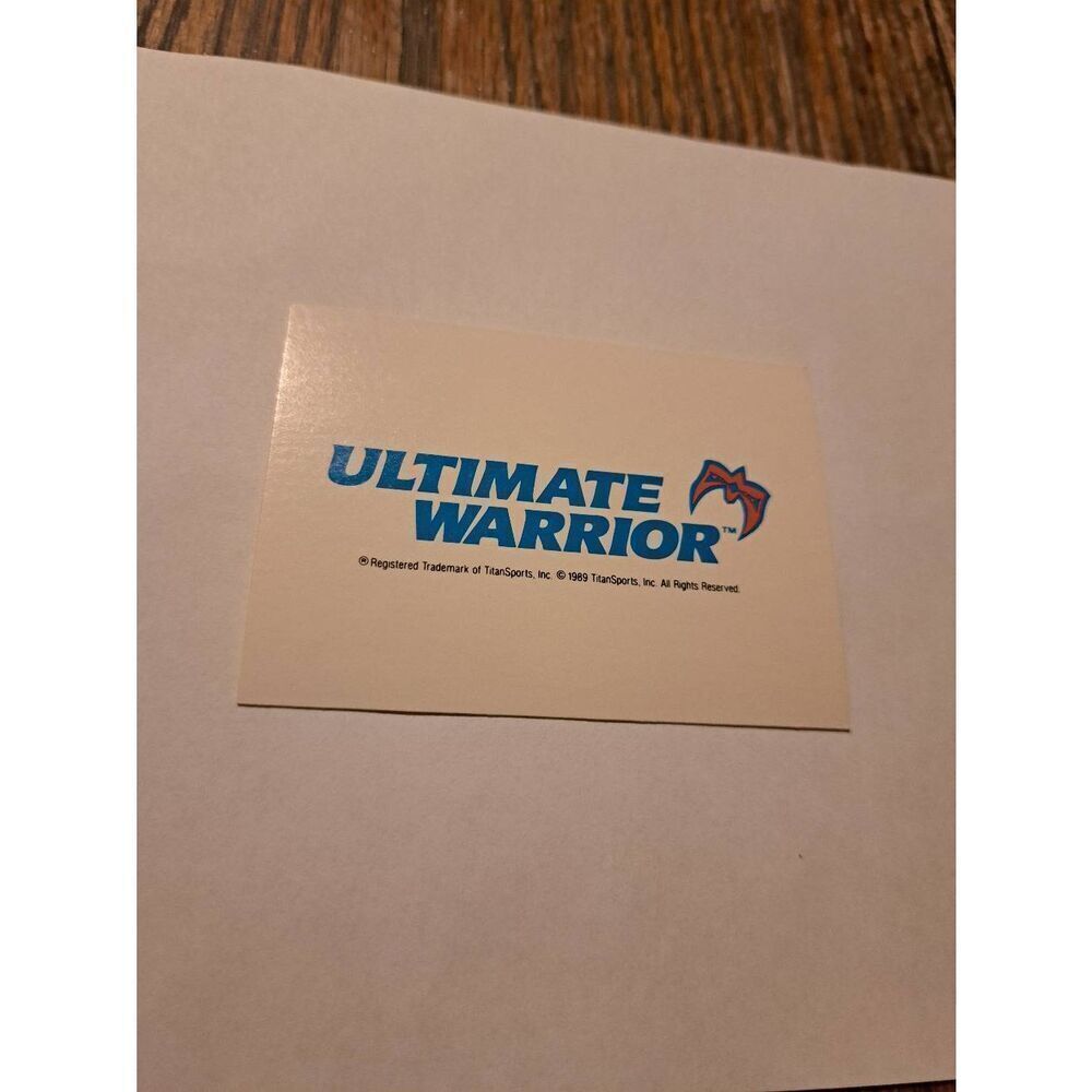 Vintage 1990 WWF Ultimate Warrior Trading Card #139 Classic Games Titan Sports